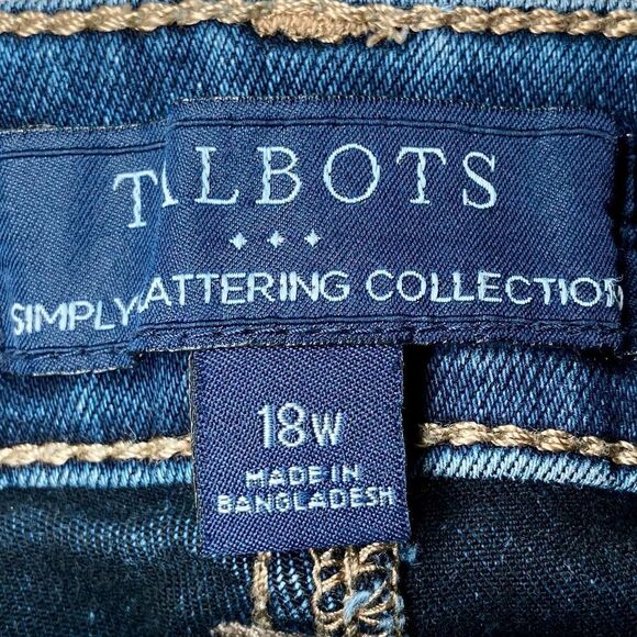 Talbots Simply Flattering Jegging Crop Jeans in Blue Wash Women’s 18W - Picture 8 of 10